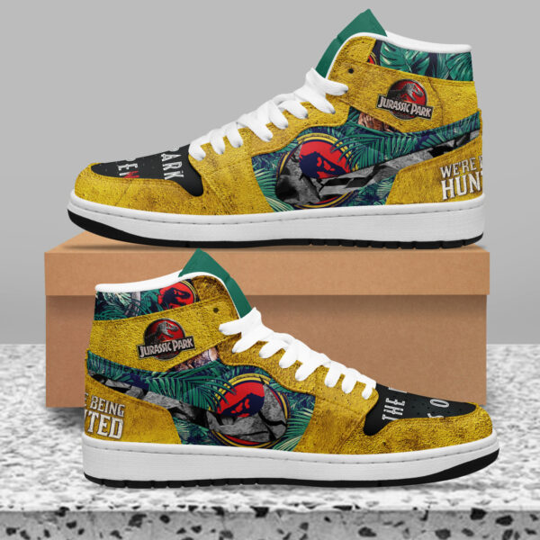 Tubopro Jurassic Park AJ1 High Sneakers Shoes For Men And Women - Image 2