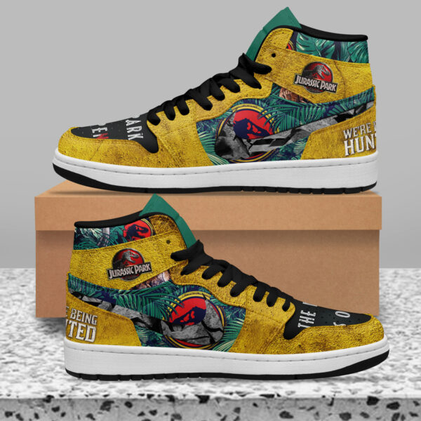 Tubopro Jurassic Park AJ1 High Sneakers Shoes For Men And Women - Image 2