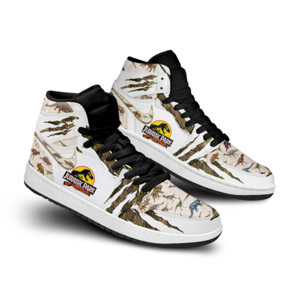 Tubopro Jurassic Park AJ1 High Sneakers Shoes For Men And Women - Image 2