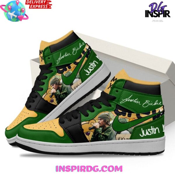 Tubopro Justin Bieber AJ1 High Sneakers Shoes For Men And Women - Image 2