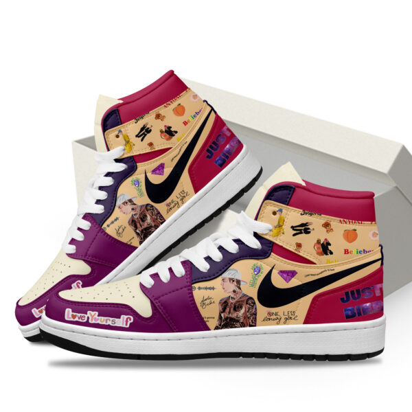 Tubopro Justin Bieber AJ1 High Sneakers Shoes For Men And Women - Image 2