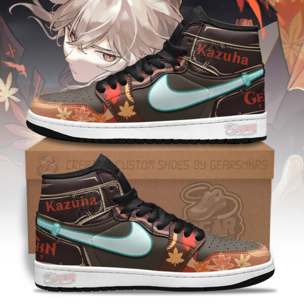 Tubopro Kaedehara Kazuha Genshin Impact AJ1 High Sneakers Shoes For Men And Women