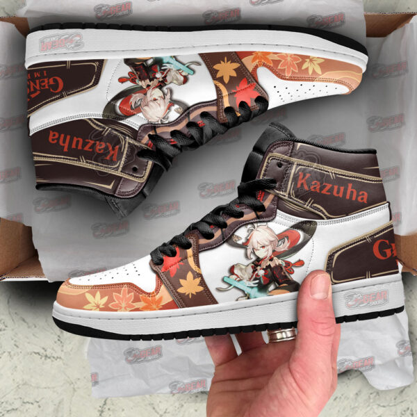 Tubopro Kaedehara Kazuha Genshin Impact AJ1 High Sneakers Shoes For Men And Women - Image 2