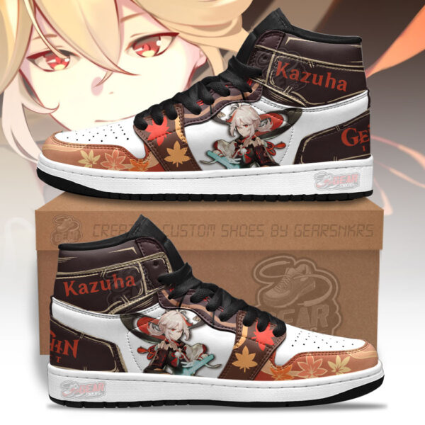 Tubopro Kaedehara Kazuha Genshin Impact AJ1 High Sneakers Shoes For Men And Women