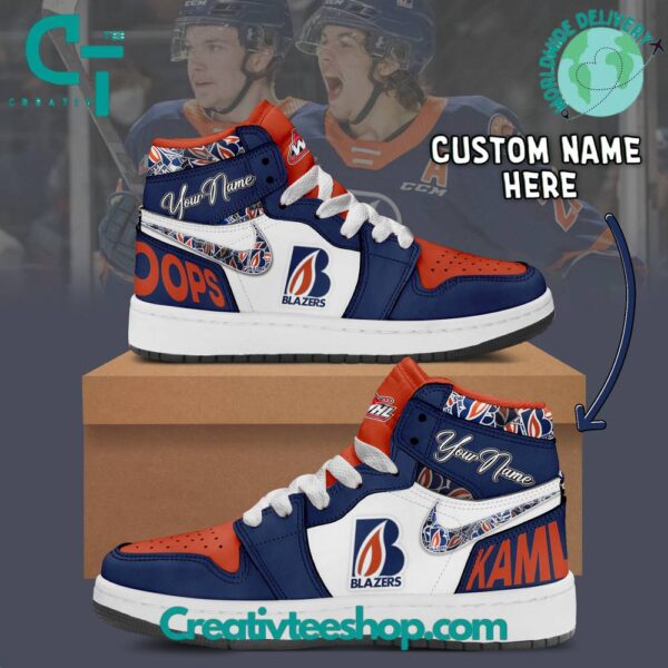 Tubopro Kamloops Blazers AJ1 High Sneakers Shoes For Men And Women