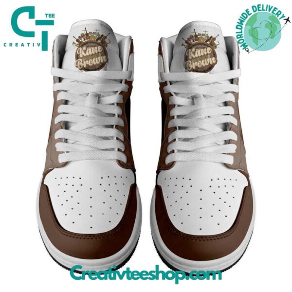 Tubopro Kane Brown AJ1 High Sneakers Shoes For Men And Women - Image 3