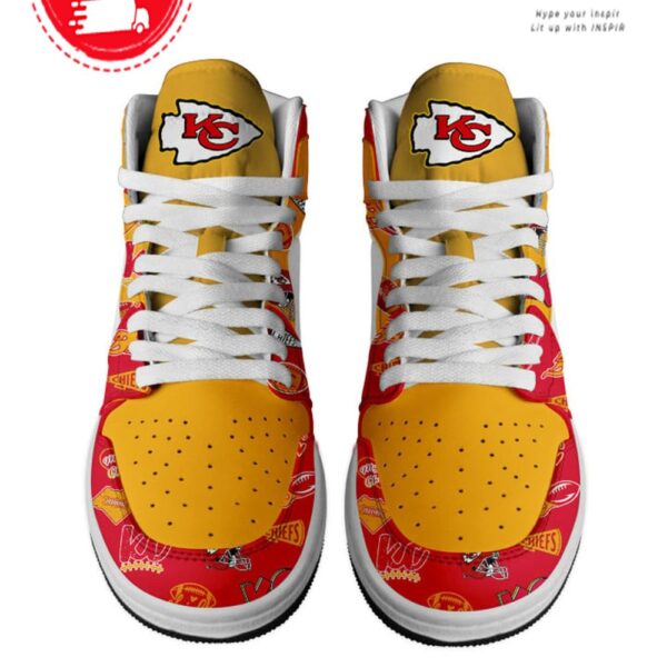 Tubopro Kansas Chiefs AJ1 High Sneakers Shoes For Men And Women - Image 2