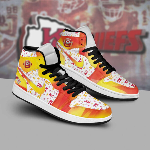 Tubopro Kansas City Chiefs AJ1 High Sneakers Shoes For Men And Women