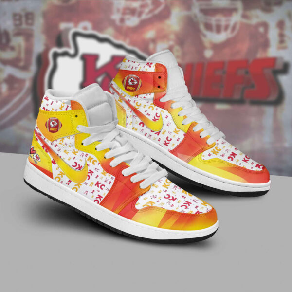 Tubopro Kansas City Chiefs AJ1 High Sneakers Shoes For Men And Women