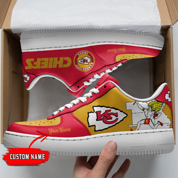 Tubopro Kansas City Chiefs NFL Air Low-Top Sneakers Shoes For Men And Women