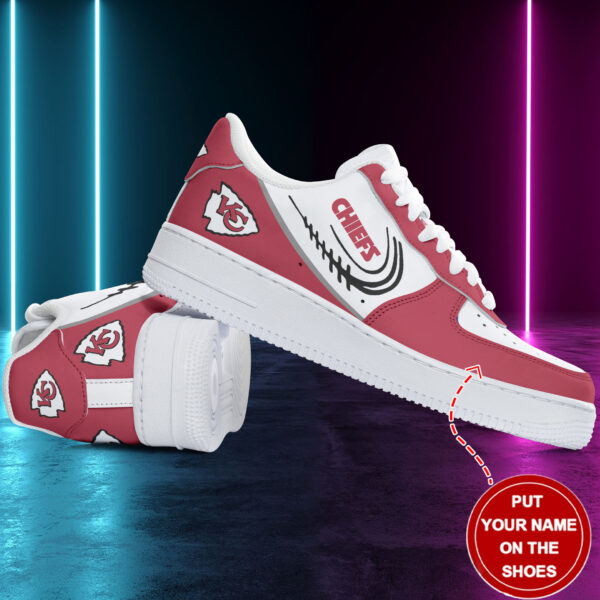 Tubopro Kansas City Chiefs NFL Air Low-Top Sneakers Shoes For Men And Women