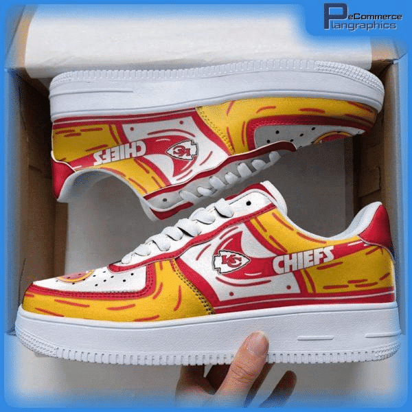 Tubopro Kansas City Chiefs NFL Air Low-Top Sneakers Shoes For Men And Women