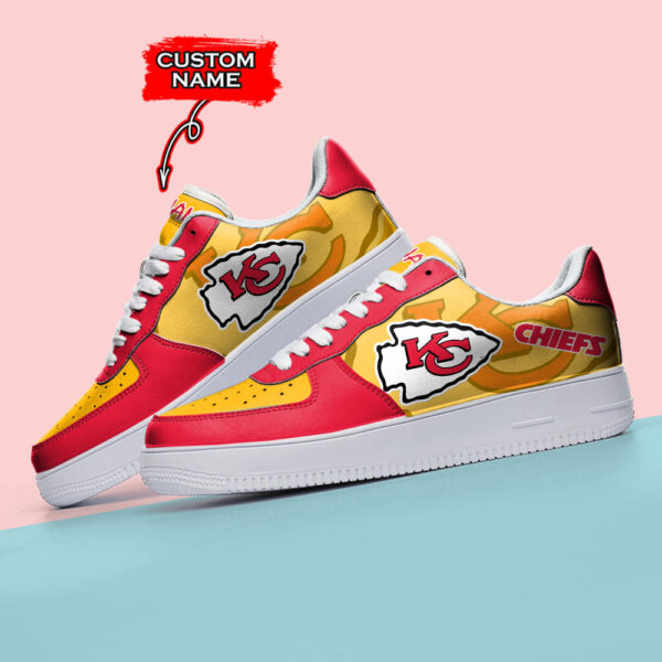 Tubopro Kansas City Chiefs NFL Air Low-Top Sneakers Shoes For Men And Women - Image 3