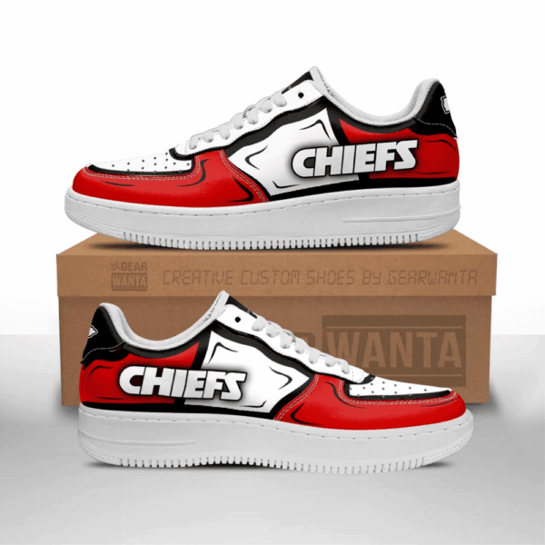 Tubopro Kansas City Chiefs NFL Air Low-Top Sneakers Shoes For Men And Women