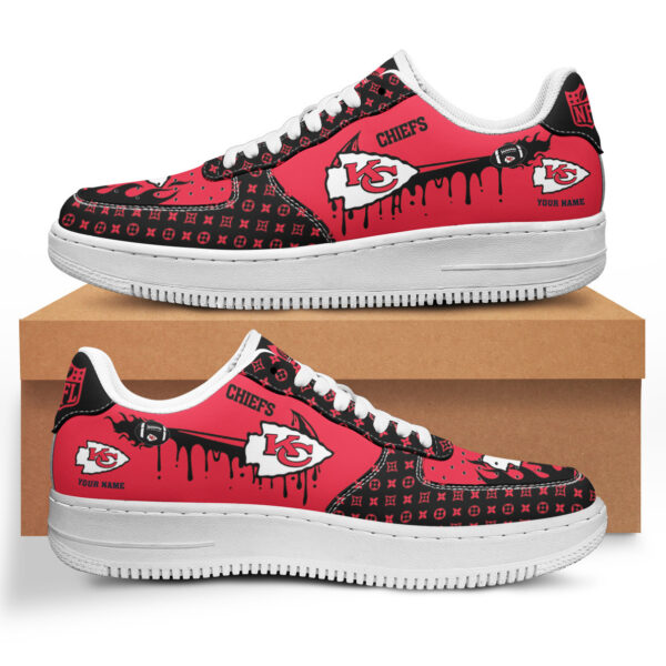 Tubopro Kansas City Chiefs NFL Air Low-Top Sneakers Shoes For Men And Women