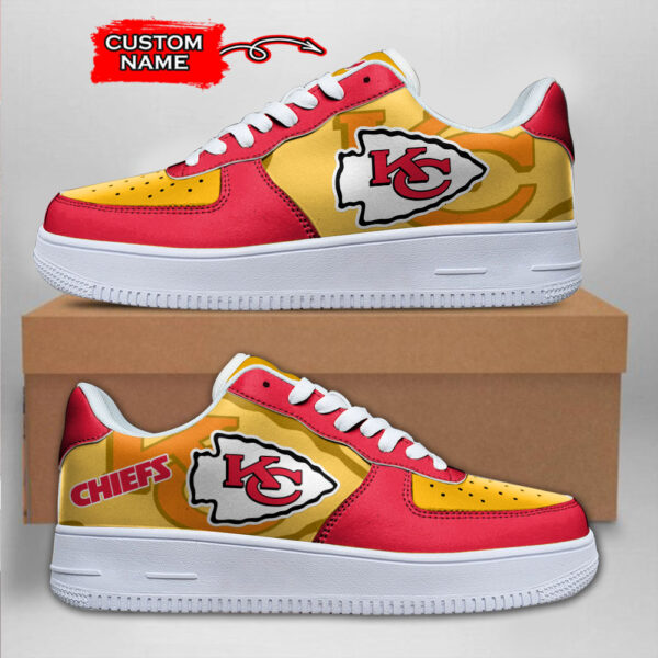 Tubopro Kansas City Chiefs NFL Air Low-Top Sneakers Shoes For Men And Women