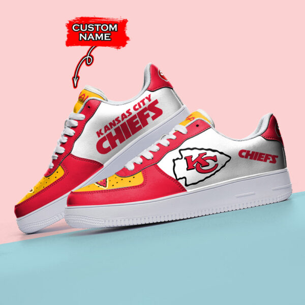 Tubopro Kansas City Chiefs NFL Air Low-Top Sneakers Shoes For Men And Women - Image 3