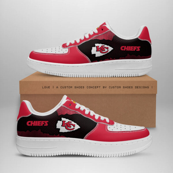Tubopro Kansas City Chiefs NFL Air Low-Top Sneakers Shoes For Men And Women