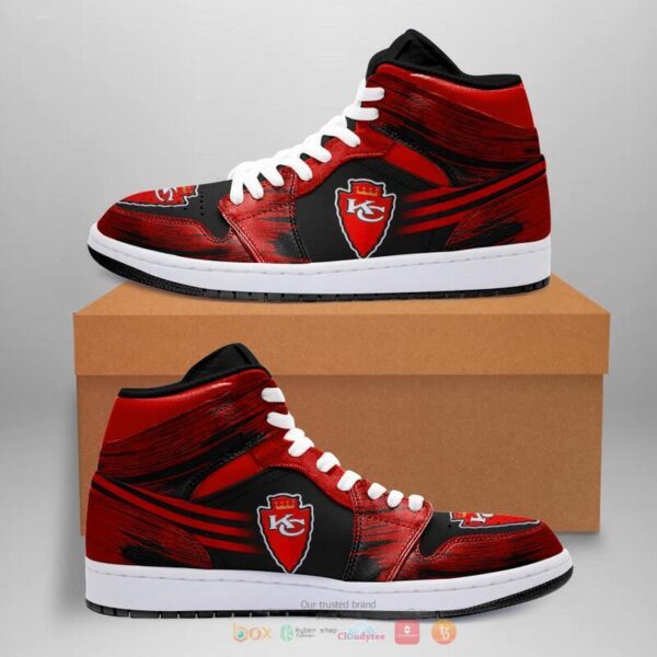 Tubopro Kansas City Chiefs NFL AJ1 High Sneakers Shoes For Men And Women