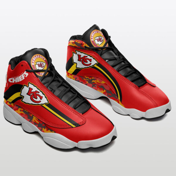 Tubopro Kansas City Chiefs NFL AJ13 Sneakers Shoes For Men And Women - Image 2