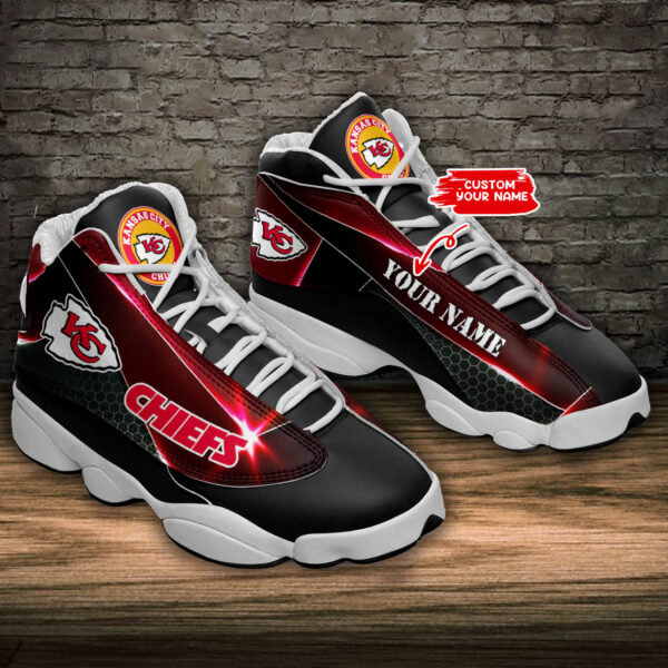 Tubopro Kansas City Chiefs NFL AJ13 Sneakers Shoes For Men And Women - Image 2