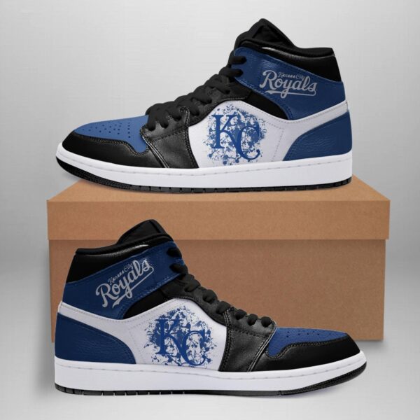 Tubopro Kansas City Royals AJ1 High Sneakers Shoes For Men And Women