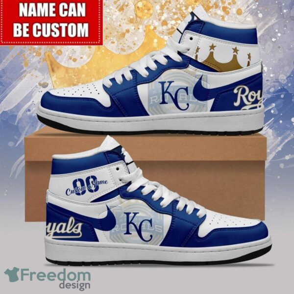 Tubopro Kansas City Royals AJ1 High Sneakers Shoes For Men And Women