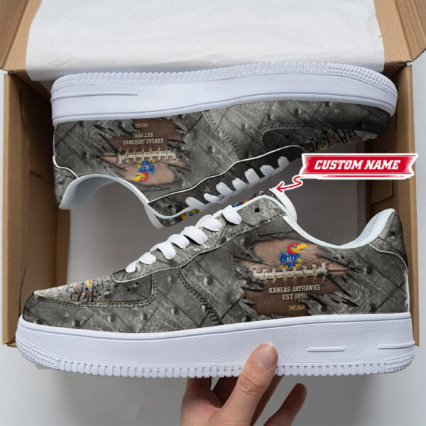 Tubopro Kansas Jayhawks Air Low-Top Sneakers Shoes For Men And Women