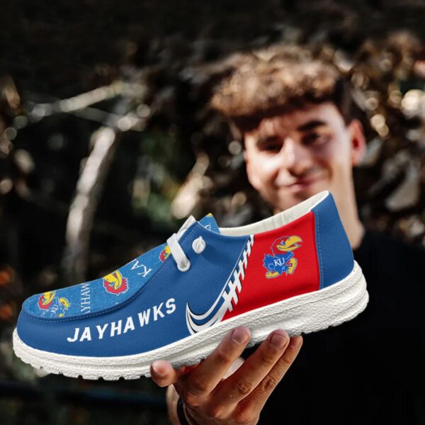 Tubopro Kansas Jayhawks Hey Dude Shoes For Men And Women - Image 3