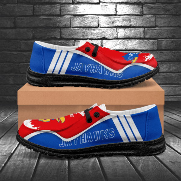 Tubopro Kansas Jayhawks Hey Dude Shoes For Men And Women - Image 6