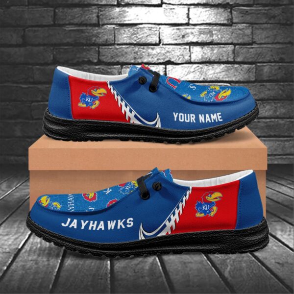Tubopro Kansas Jayhawks Hey Dude Shoes For Men And Women - Image 6