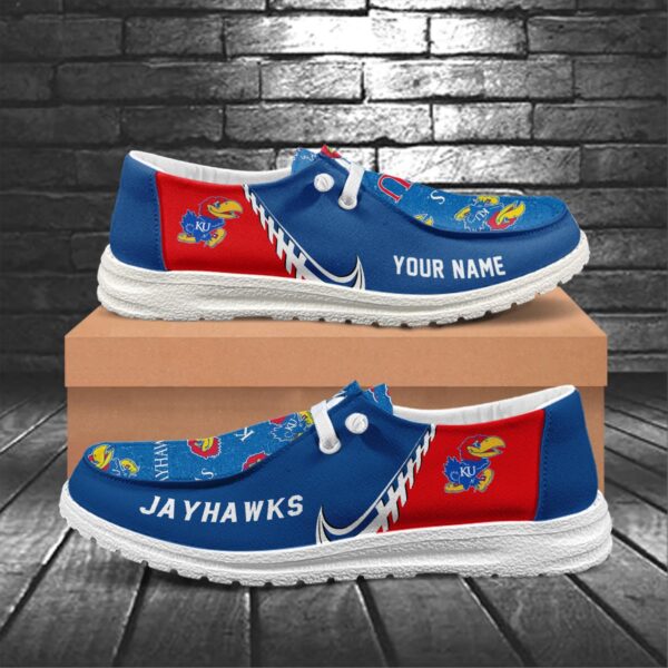 Tubopro Kansas Jayhawks Hey Dude Shoes For Men And Women - Image 5