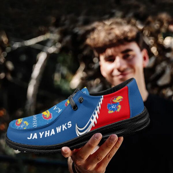 Tubopro Kansas Jayhawks Hey Dude Shoes For Men And Women - Image 4