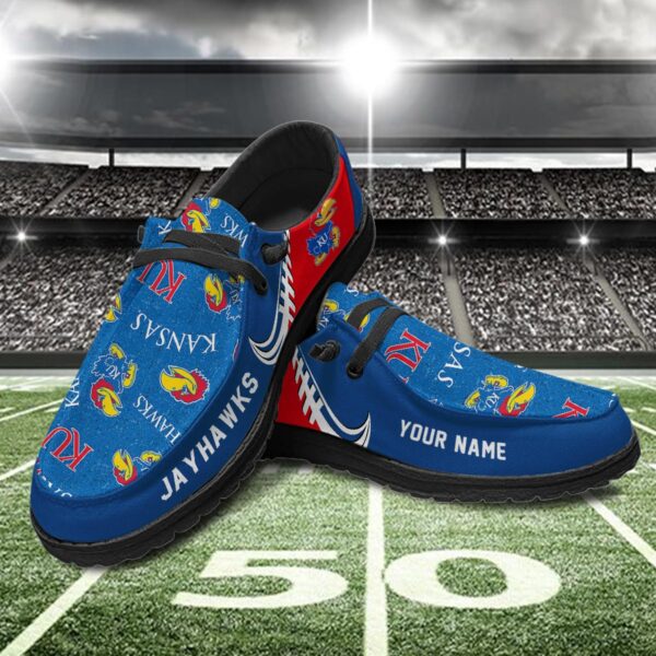 Tubopro Kansas Jayhawks Hey Dude Shoes For Men And Women - Image 2