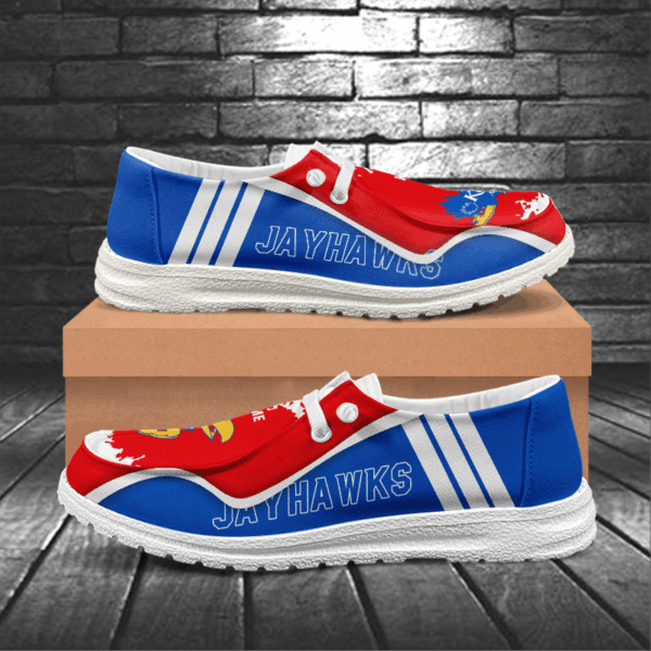 Tubopro Kansas Jayhawks Hey Dude Shoes For Men And Women - Image 5