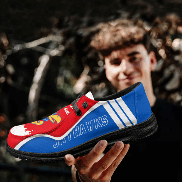 Tubopro Kansas Jayhawks Hey Dude Shoes For Men And Women - Image 4