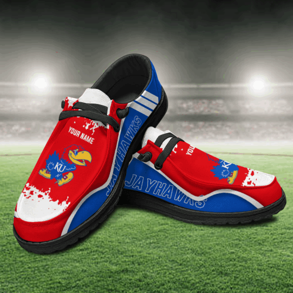Tubopro Kansas Jayhawks Hey Dude Shoes For Men And Women - Image 2