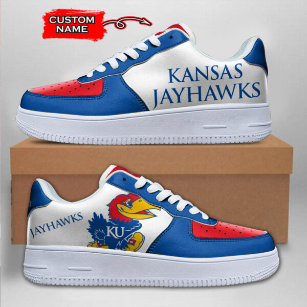 Tubopro Kansas Jayhawks NCAA Air Low-Top Sneakers Shoes For Men And Women