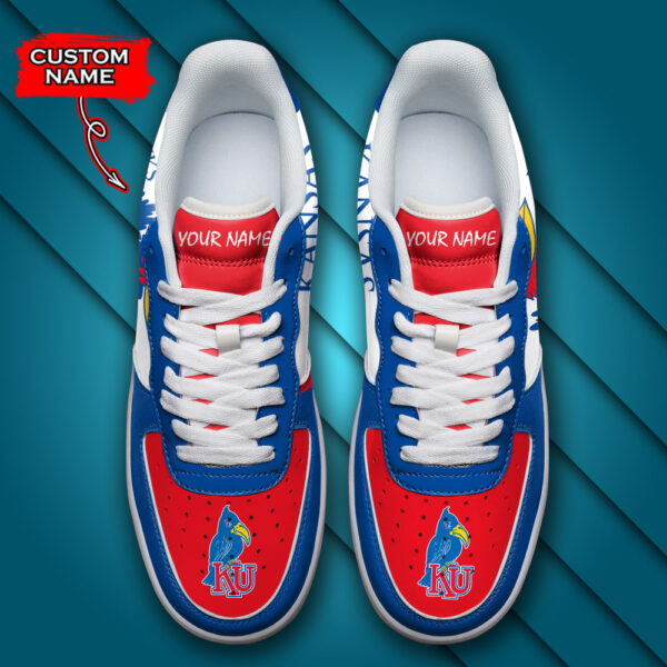 Tubopro Kansas Jayhawks NCAA Air Low-Top Sneakers Shoes For Men And Women - Image 4