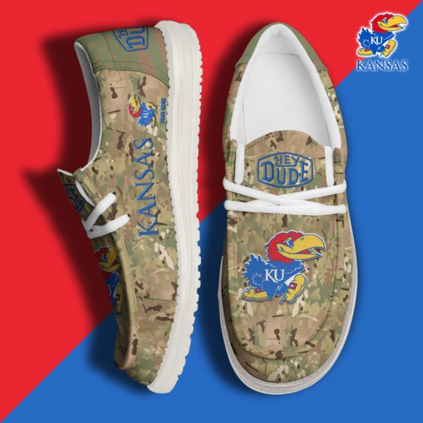 Tubopro Kansas Jayhawks Personalized Hey Dude Shoes For Men And Women