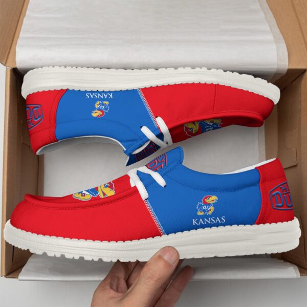 Tubopro Kansas Jayhawks Personalized Hey Dude Shoes For Men And Women - Image 4
