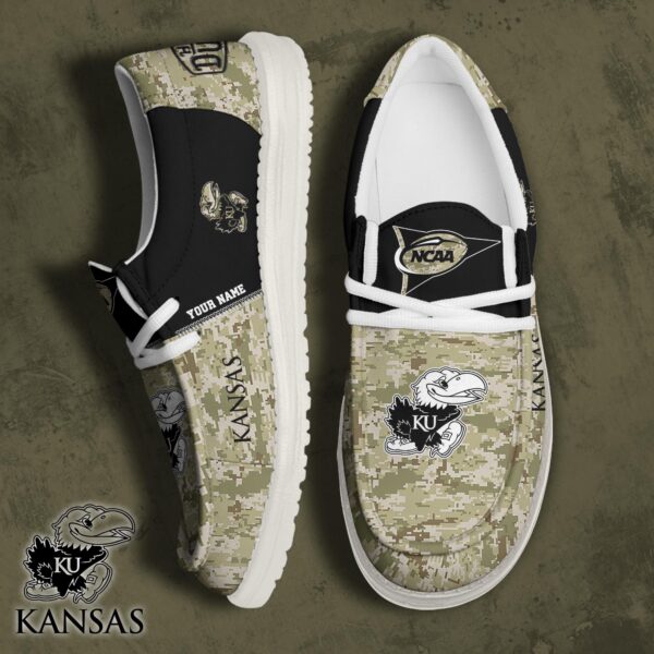 Tubopro Kansas Jayhawks Personalized Hey Dude Shoes For Men And Women
