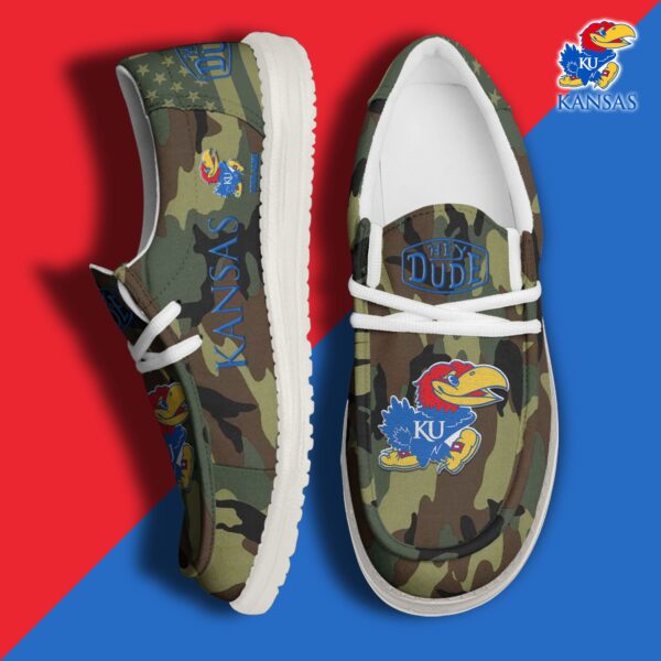 Tubopro Kansas Jayhawks Personalized Hey Dude Shoes For Men And Women