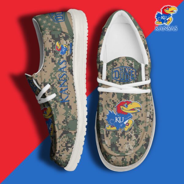 Tubopro Kansas Jayhawks Personalized Hey Dude Shoes For Men And Women