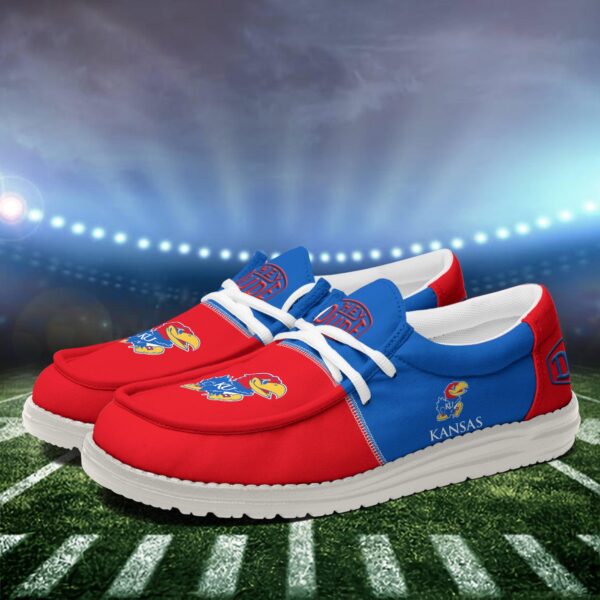 Tubopro Kansas Jayhawks Personalized Hey Dude Shoes For Men And Women - Image 3