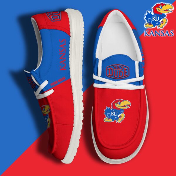 Tubopro Kansas Jayhawks Personalized Hey Dude Shoes For Men And Women