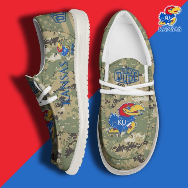Tubopro Kansas Jayhawks Personalized Hey Dude Shoes For Men And Women