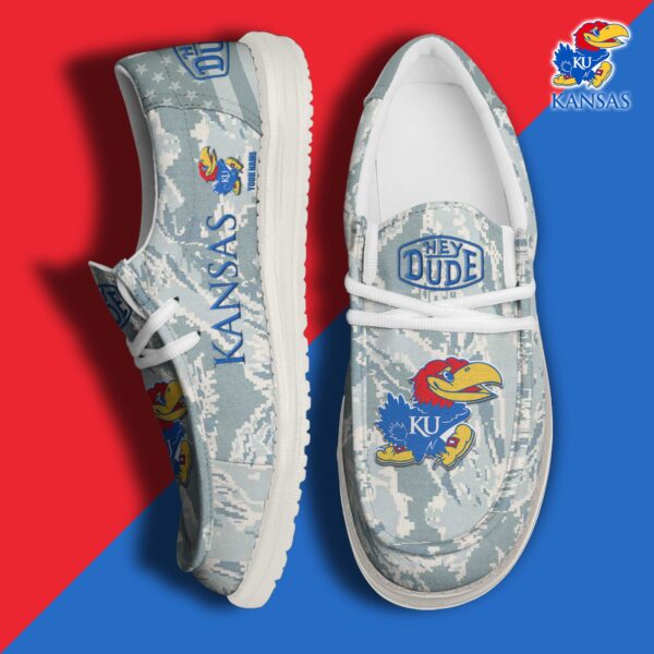 Tubopro Kansas Jayhawks Personalized Hey Dude Shoes For Men And Women