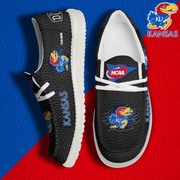 Tubopro Kansas Jayhawks Personalized Hey Dude Shoes For Men And Women