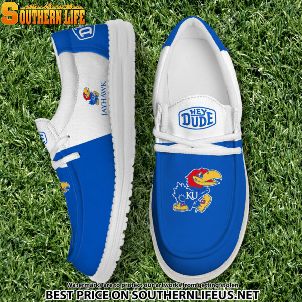 Tubopro Kansas Jayhawks Personalized Hey Dude Shoes For Men And Women